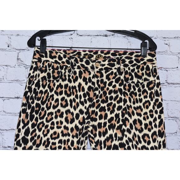 Kate Spade Jeans Women's 29 Broome Street Leopard Print Denim Skinny - Picture 2 of 9